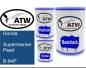Preview: Honda, Supermarine Pearl, B-84P: 500ml Lackdose + 500ml Klarlack + 250ml Härter - Set, von ATW Autoteile West.